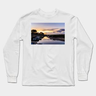 River Glaven at Blakeney Quay at Sunset Long Sleeve T-Shirt